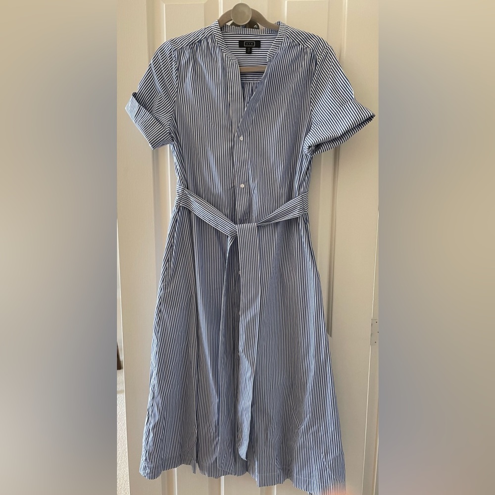 Ayr Striped Oxford Maxi Shirt Dress